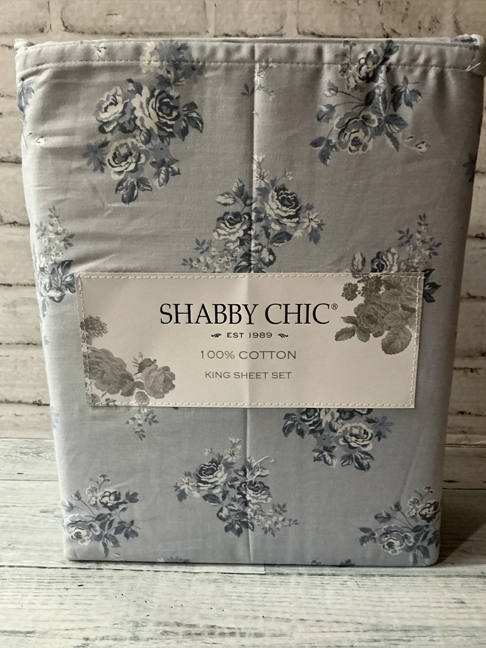 Shabby Chic 4Pc King Size Cotton Floral Sheet Set